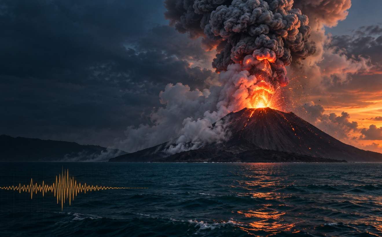 Erupsi Anak Krakatau Berubah, Suplai Magma Masih Terpantau