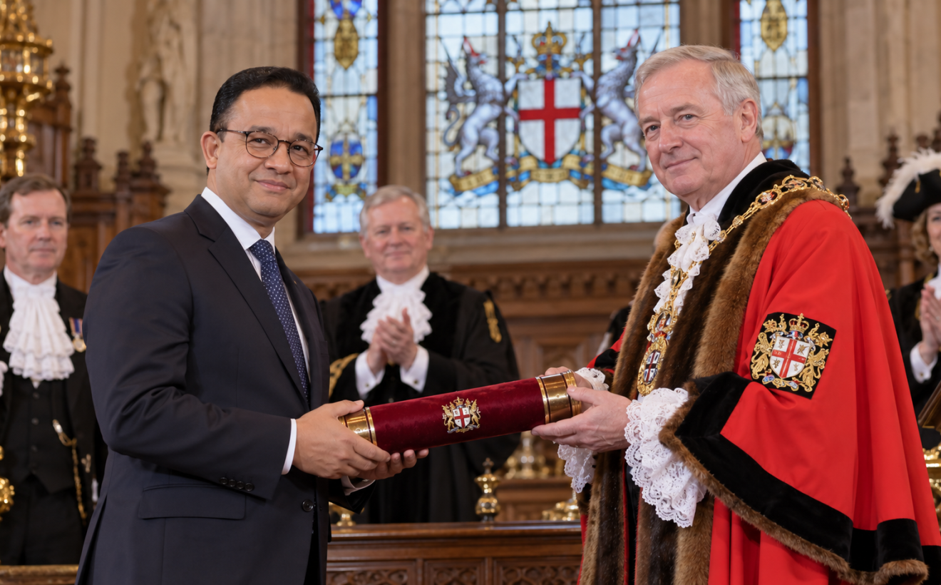 Anies Baswedan Terima Penghargaan Freedom of the City of London
