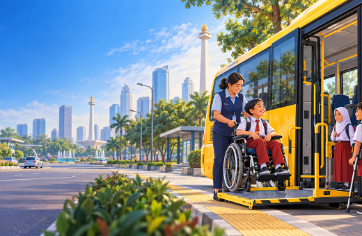 Jakarta Punya 37 Bus Sekolah Khusus Disabilitas