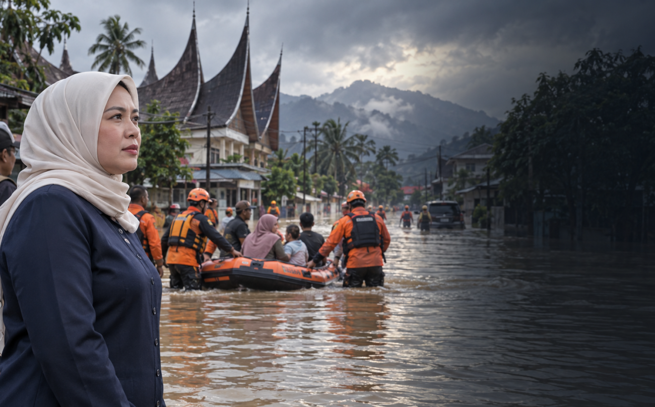 Puan Minta Penanganan Darurat Banjir Padang Dioptimalkan