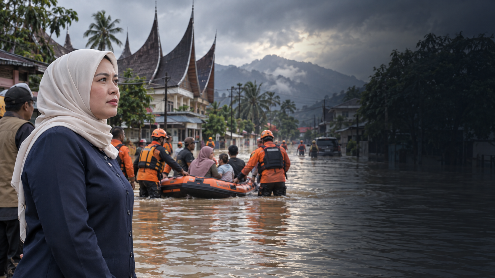 Puan Minta Penanganan Darurat Banjir Padang Dioptimalkan