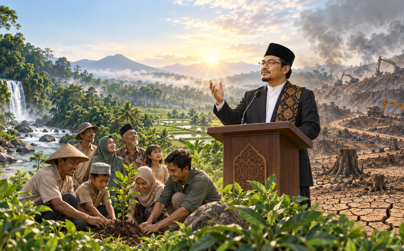 Menag Nasaruddin Ajak Tobat Ekologis, Ingatkan Bahaya Eksploitasi Alam