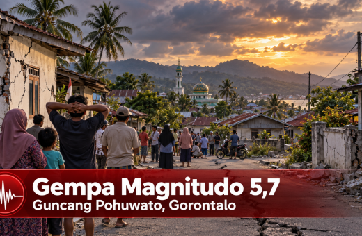Gempa Magnitudo 5,7 Guncang Pohuwato Gorontalo