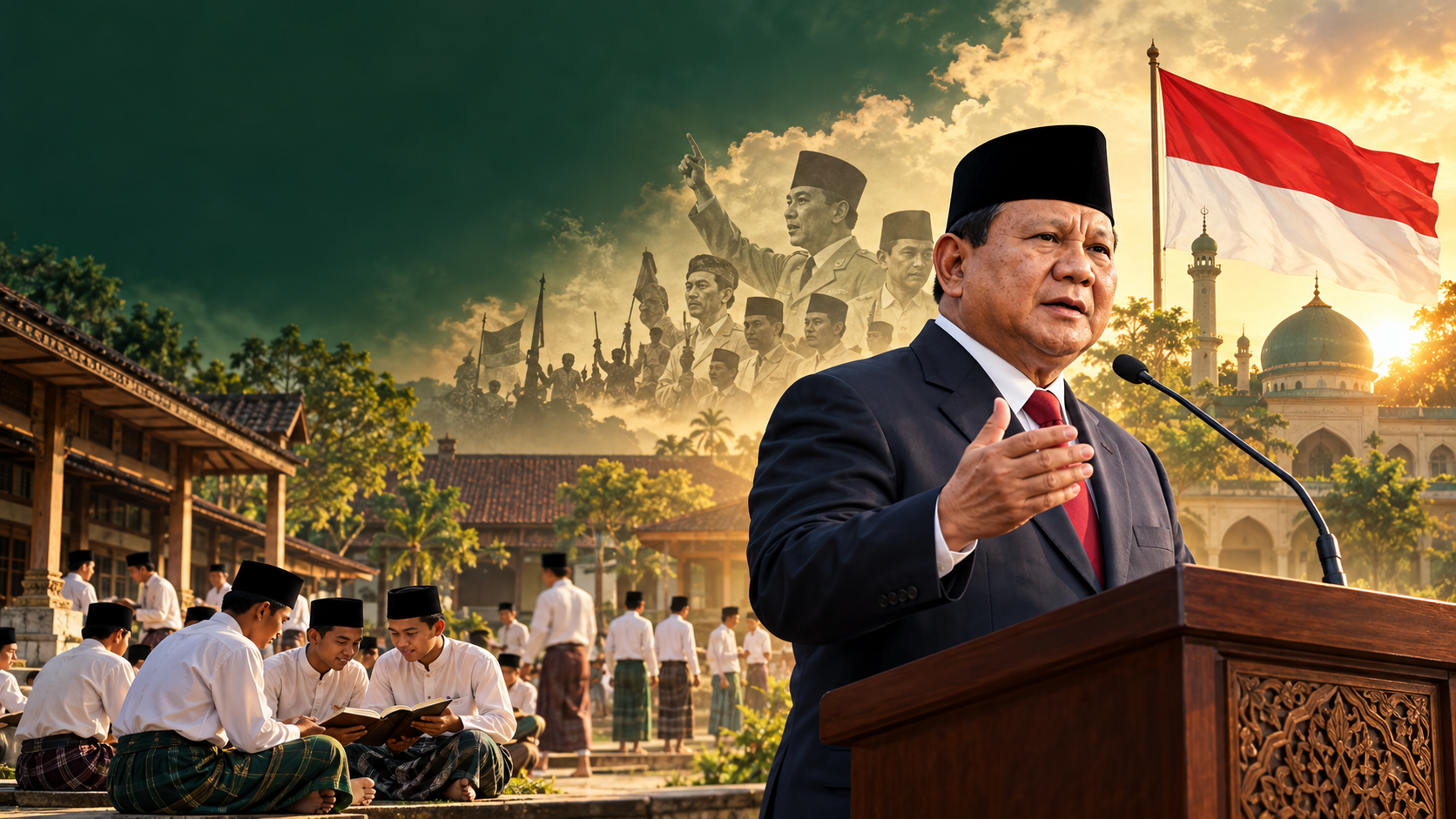 Hari Santri 2026, Prabowo Ungkap Peran Pesantren dalam Kemerdekaan Indonesia