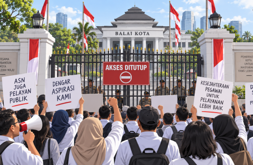 Akses Ditutup Ormas, Karyawan Club de Arjuna Demo Balai Kota