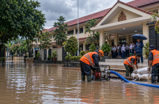 SMPN 2 Depok Berulang Kali Banjir, Disdik Siapkan Langkah Ini