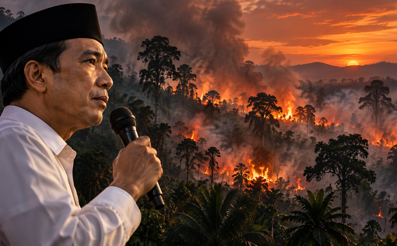 Menang Soroti Kebakaran Hutan, Singgung Dosa Merusak Alam