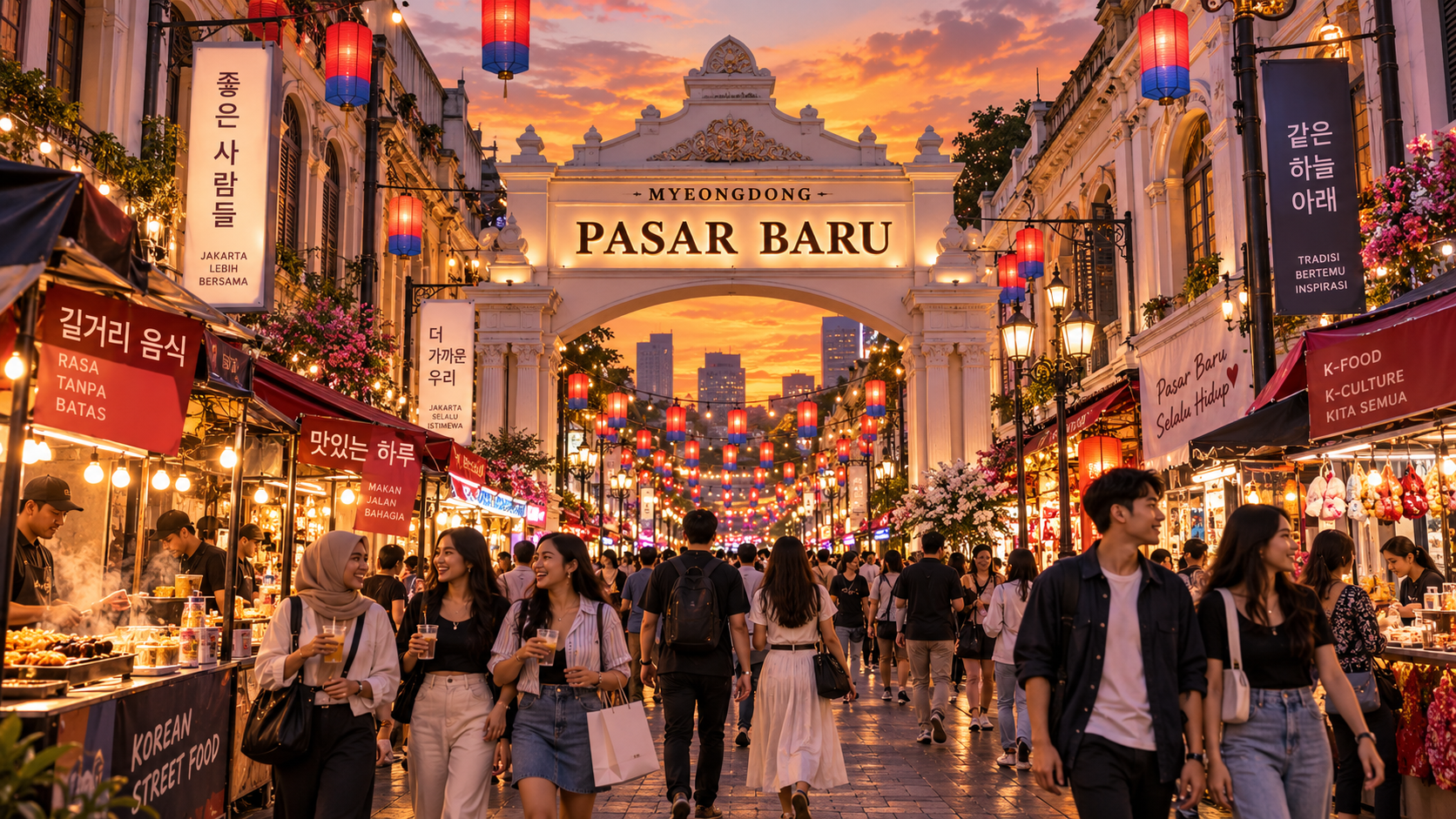 Mimpi Pramono Sulap Pasar Baru Jadi Myeongdong Versi Jakarta