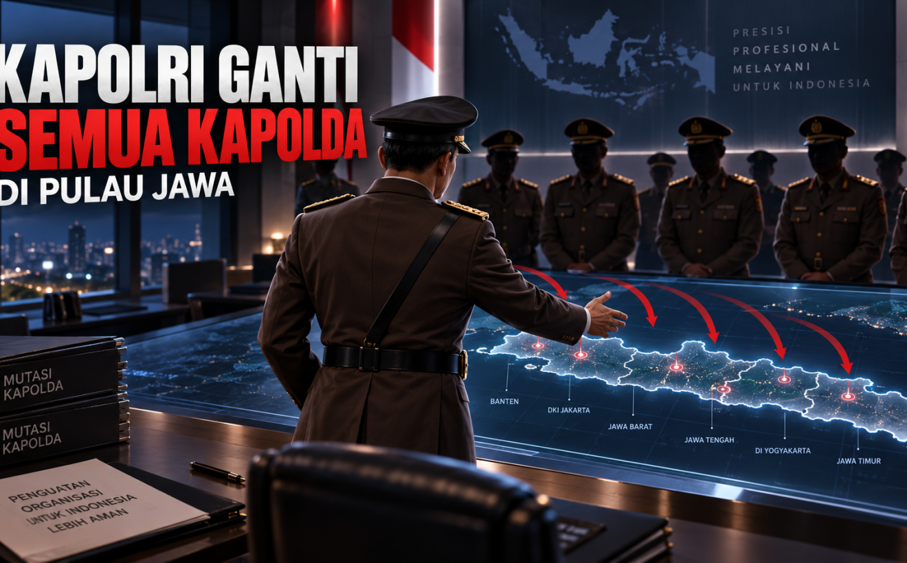 Kapolri Ganti Semua Kapolda di Pulau Jawa