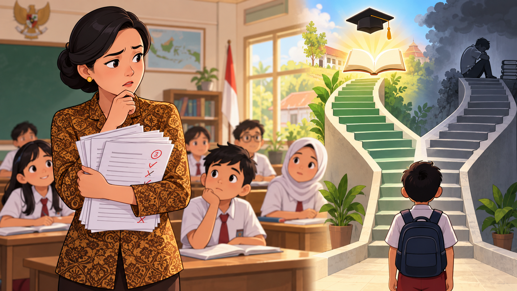 Dilema Guru di Tengah Wacana Siswa Tak Otomatis Naik Kelas