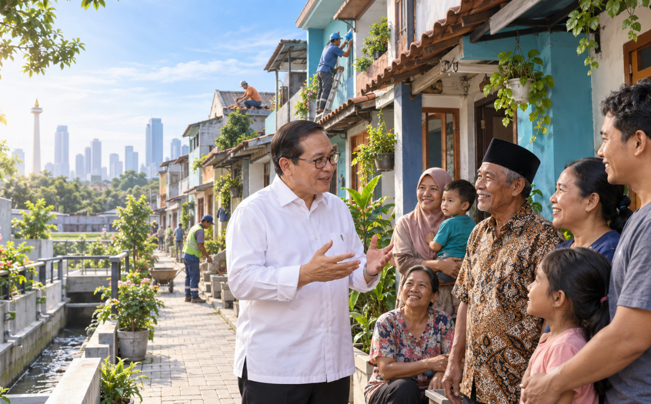 Pramono Bakal Benahi Kampung Bali Tanpa Gusur Warga