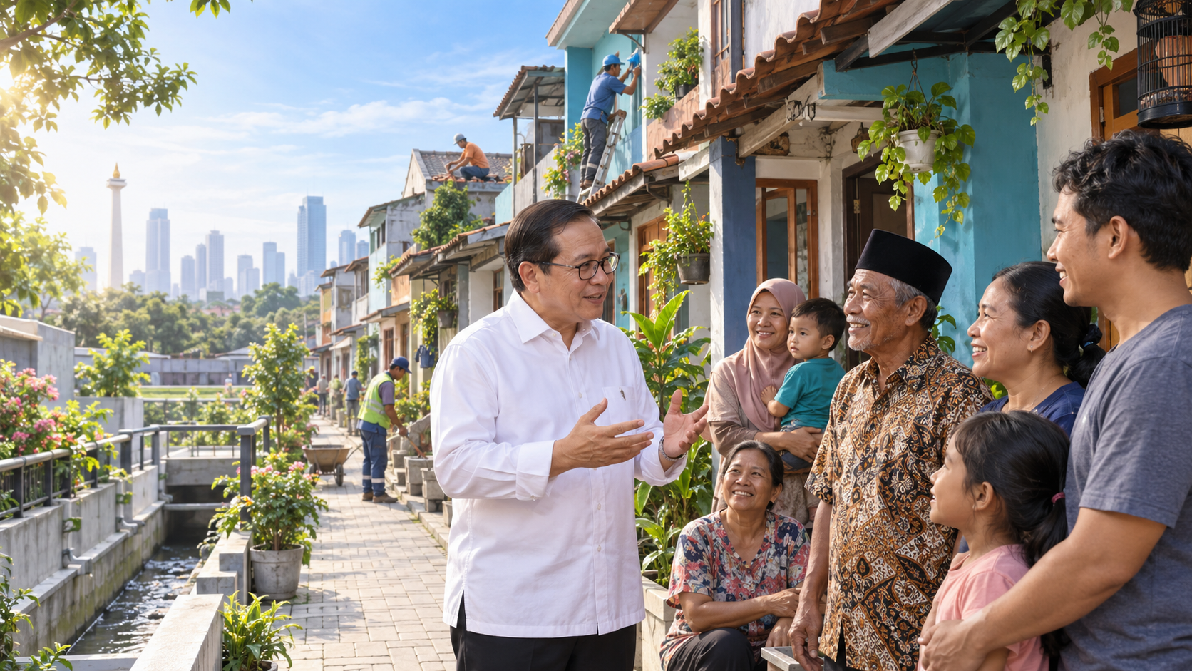 Pramono Bakal Benahi Kampung Bali Tanpa Gusur Warga