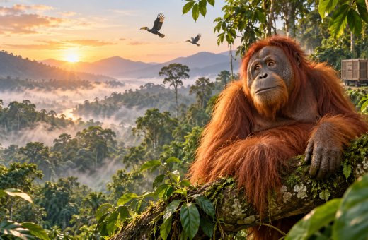 Dari Apartemen di India, Rocky si Orangutan Akhirnya Pulang ke Indonesia