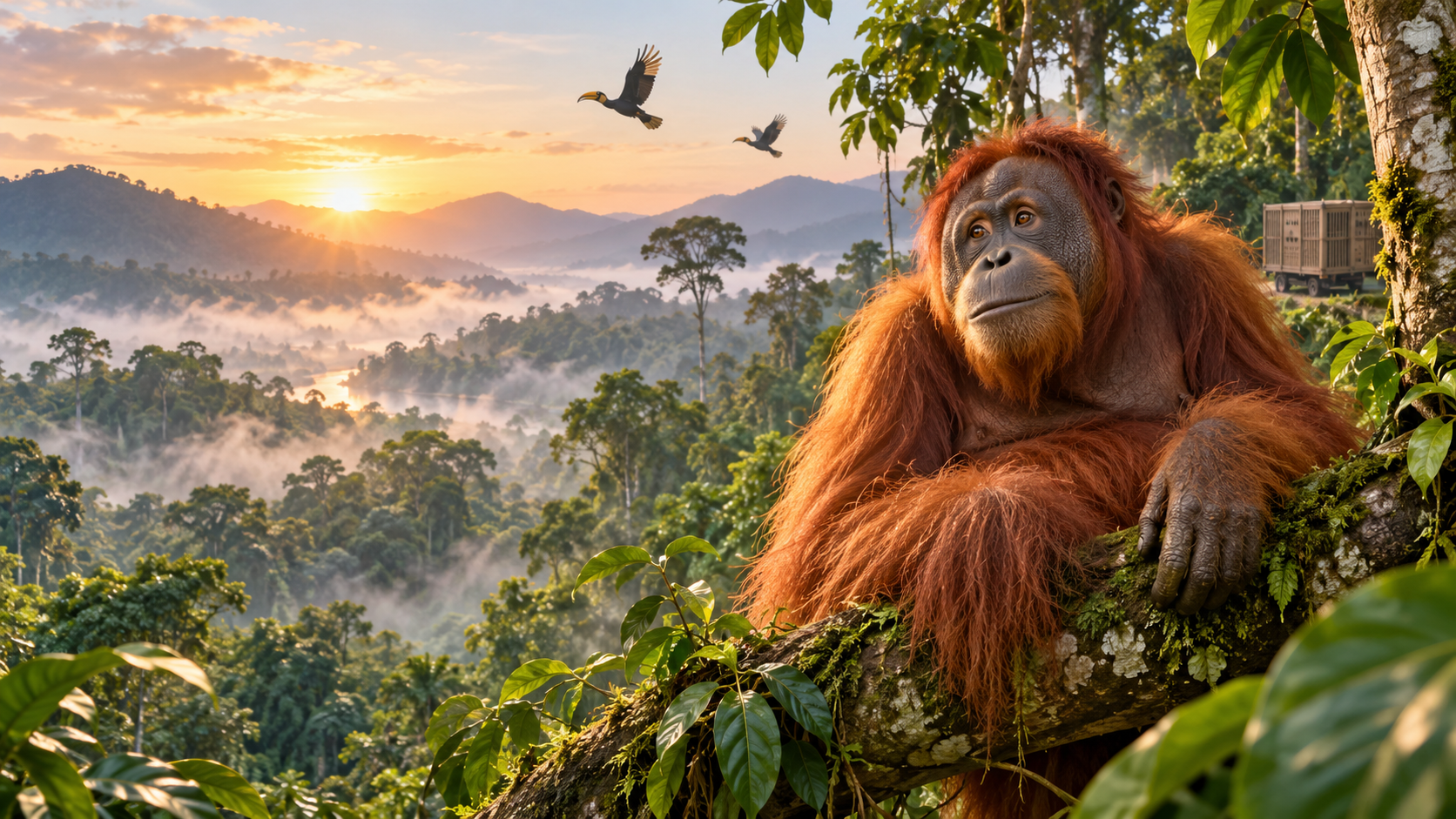 Dari Apartemen di India, Rocky si Orangutan Akhirnya Pulang ke Indonesia