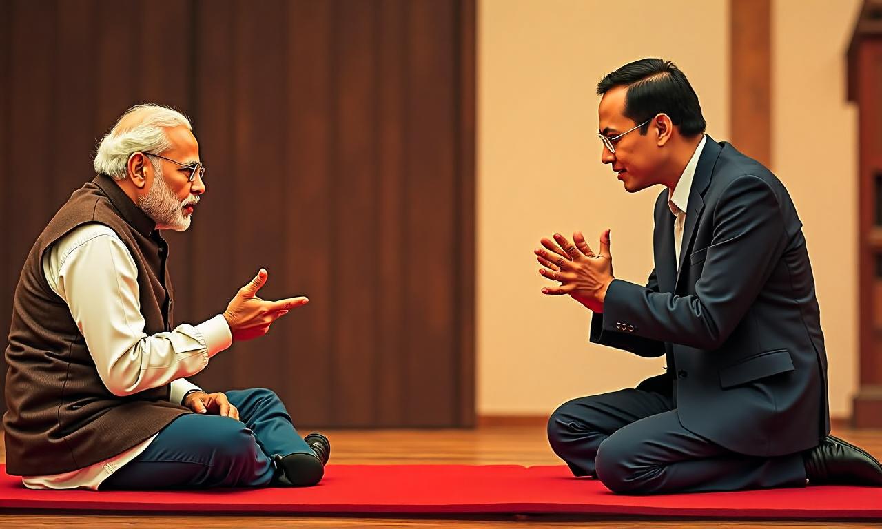 Key Discussion: Momen PM Modi Belajar Main Angklung Bersama Prabowo