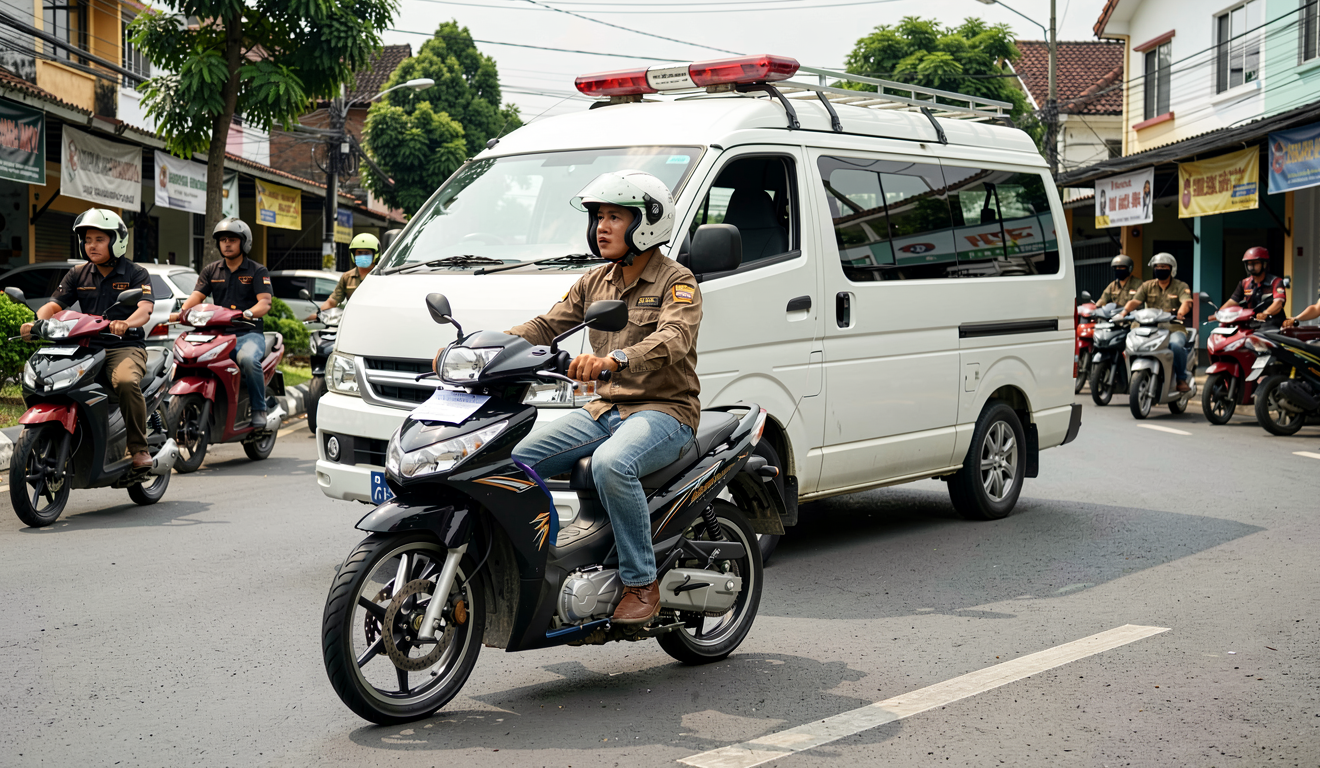 Pemotor Viral yang Adang Ambulans di Depok Ditangkap!
