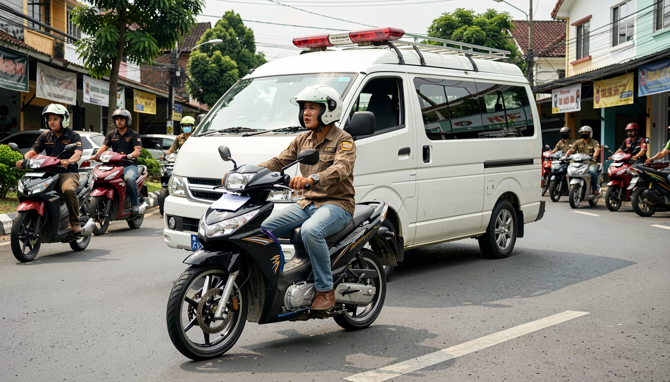 Pemotor Viral yang Adang Ambulans di Depok Ditangkap!