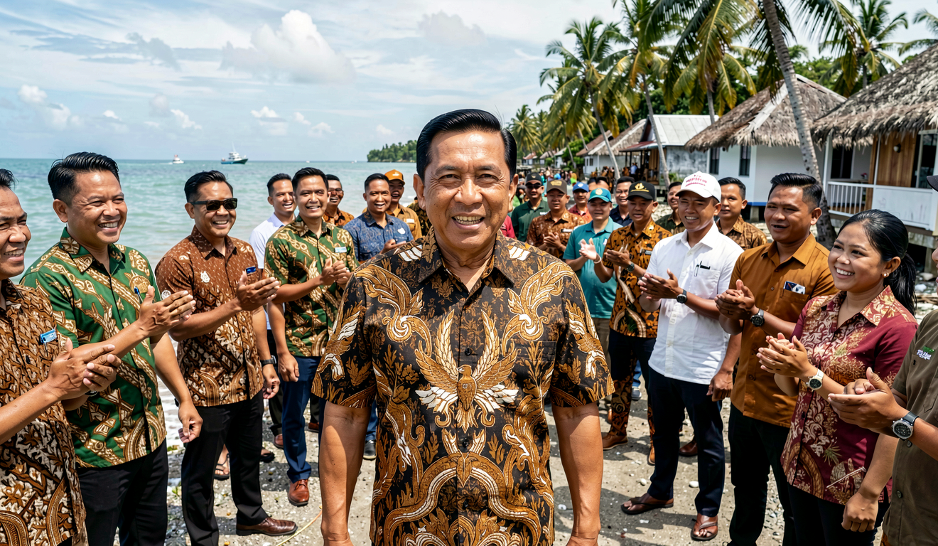 Momen Hangat Prabowo dan Warga Pulau Terluar Indonesia Terekam Saat Lagu Ini Diputar