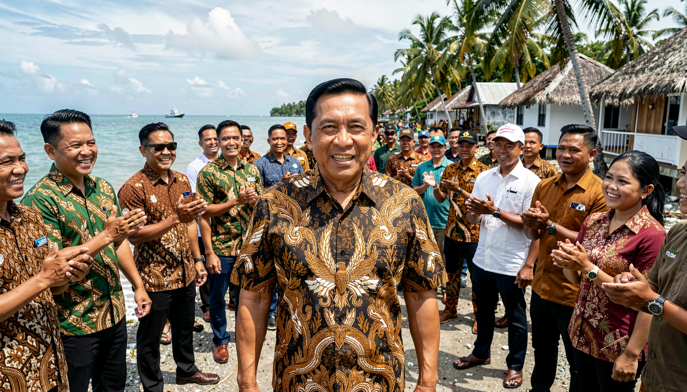 Momen Hangat Prabowo dan Warga Pulau Terluar Indonesia Terekam Saat Lagu Ini Diputar