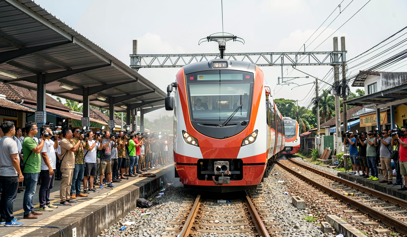 KAI Masih Batasi Kecepatan Kereta di Lintas Bekasi-Cikarang