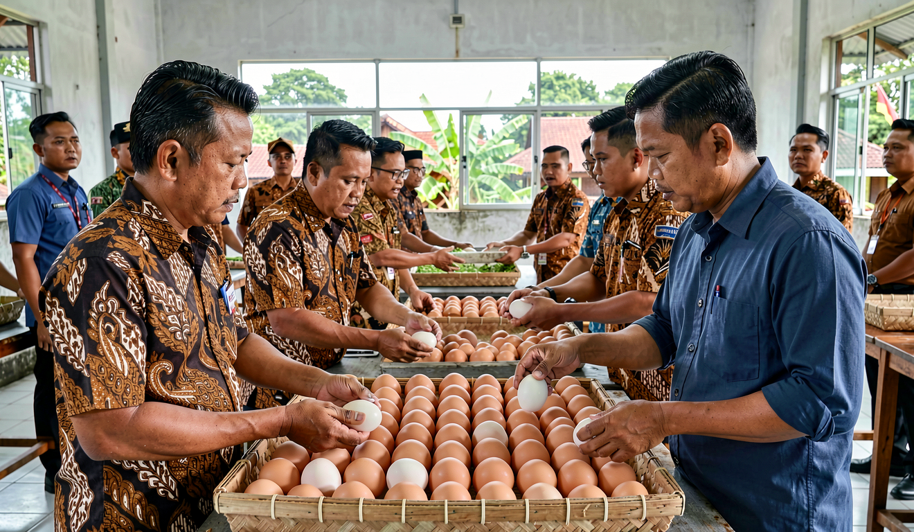 Harga Telur di Magetan Anjlok, Waka BGN Instruksikan SPPG di Jatim Optimalkan Menu Telur Stabilkan Harga
