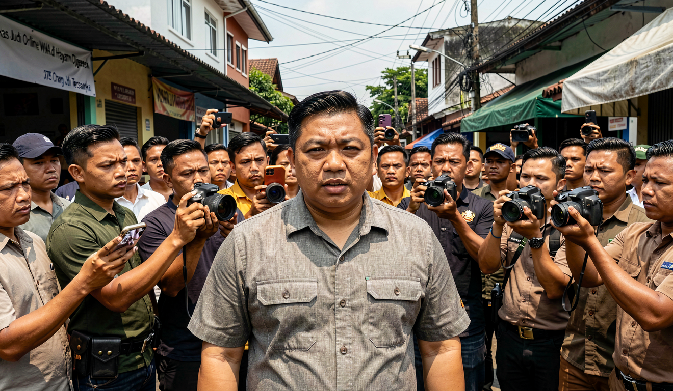 Markas Judi Online WNA di Hayam Wuruk Digerebek – 275 Orang Jadi Tersangka