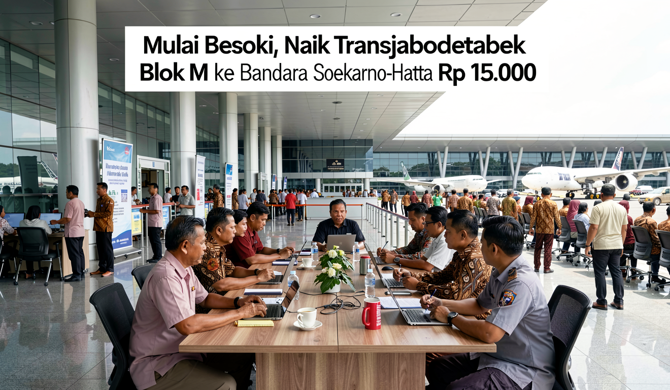 Mulai Besok, Naik Transjabodetabek Blok M ke Bandara Soekarno-Hatta Rp 15.000