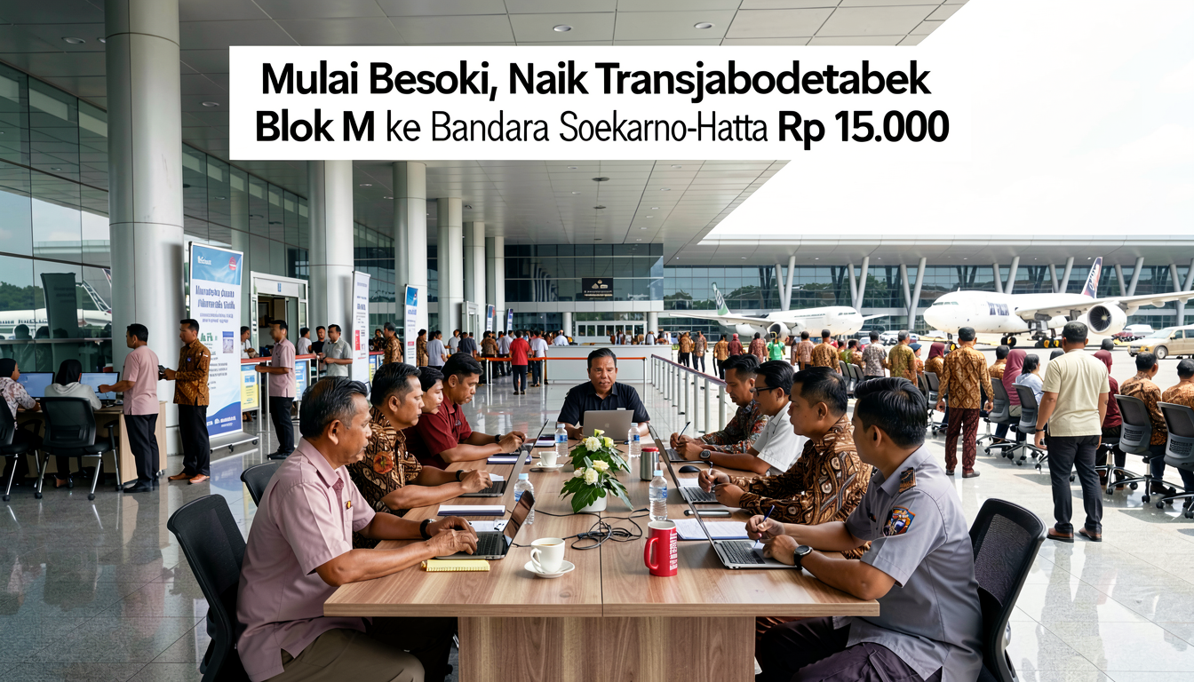 Mulai Besok, Naik Transjabodetabek Blok M ke Bandara Soekarno-Hatta Rp 15.000