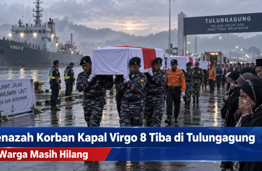Jenazah Korban Kapal Virgo 8 Tiba di Tulungagung, 3 Warga Masih Hilang