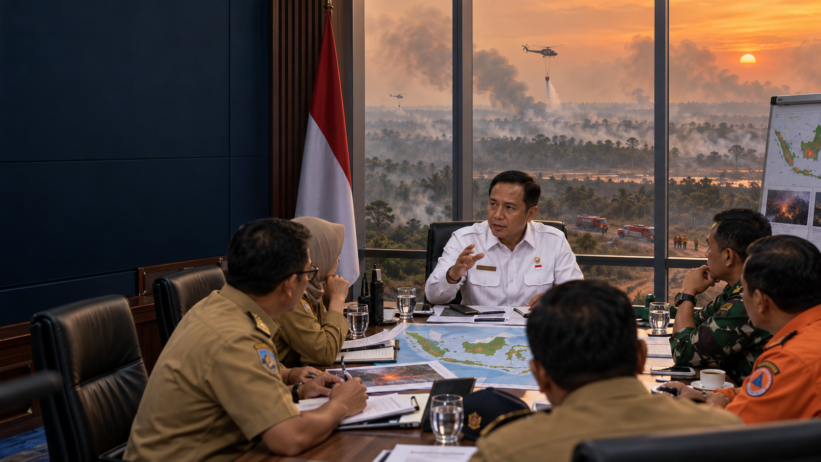 Mendagri Dorong Pemda Terdampak Karhutla Segera Gunakan Bantuan Anggaran Penanganan