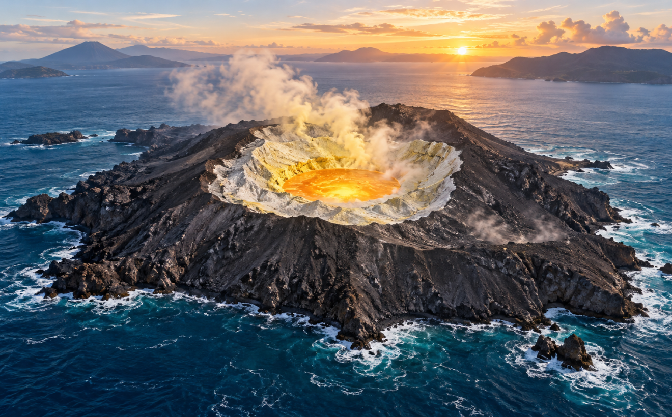 Penjelasan Ahli Soal Kawah Anak Krakatau Mirip Telur Ceplok