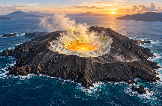 Penjelasan Ahli Soal Kawah Anak Krakatau Mirip Telur Ceplok