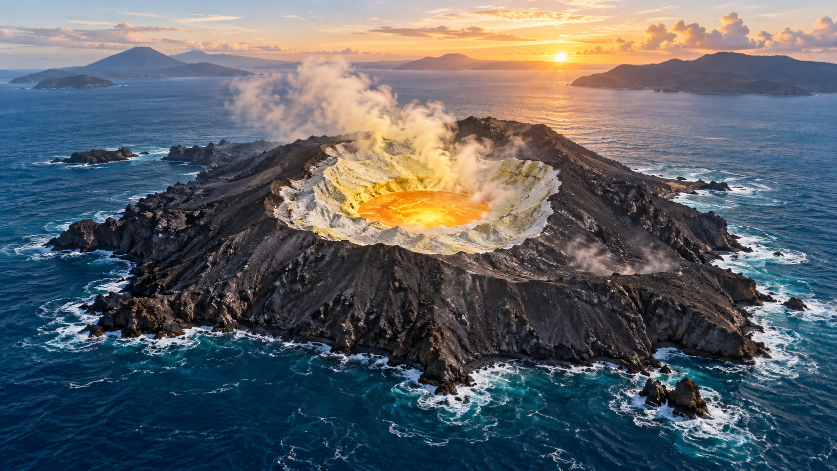 Penjelasan Ahli Soal Kawah Anak Krakatau Mirip Telur Ceplok