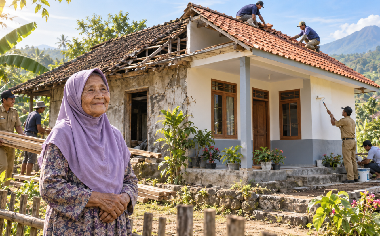 Pemkab Jember Intervensi Hunian Tak Layak Lansia Sebatang Kara di Arjasa