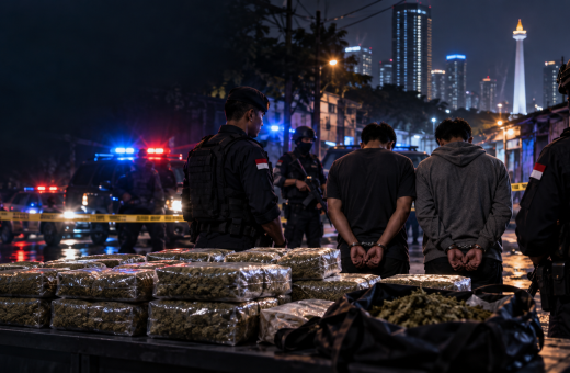 62,5 Kg Ganja Disita di Petamburan, Dua Pria Ditangkap