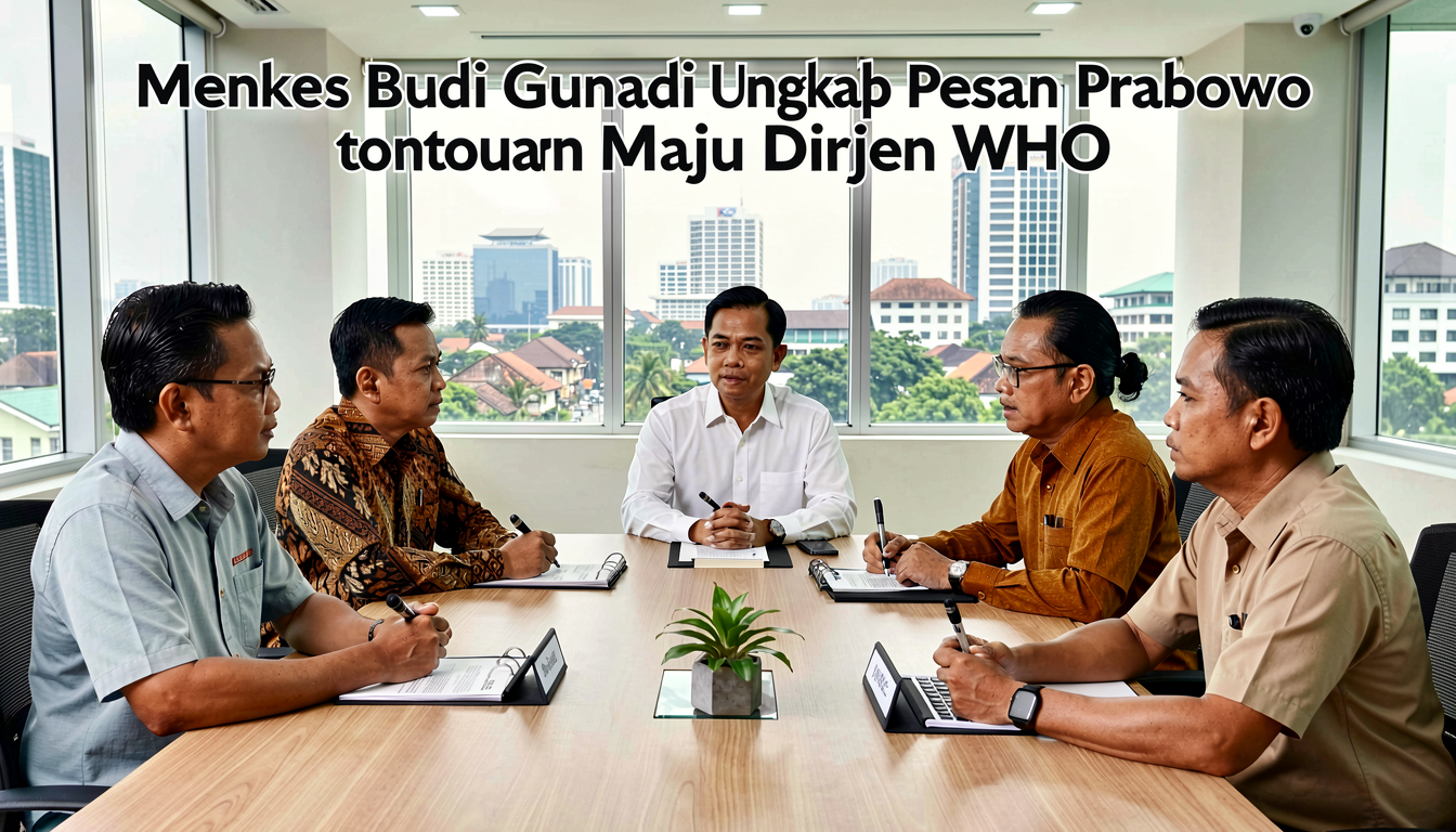Menkes Budi Gunadi Ungkap Pesan Prabowo untuk Maju Dirjen WHO