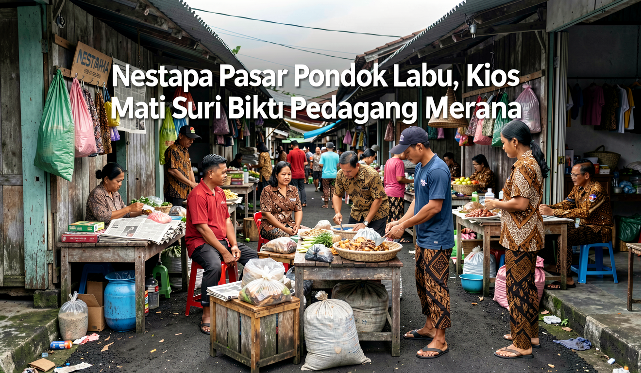 Nestapa Pasar Pondok Labu, Kios Mati Suri Bikin Pedagang Merana
