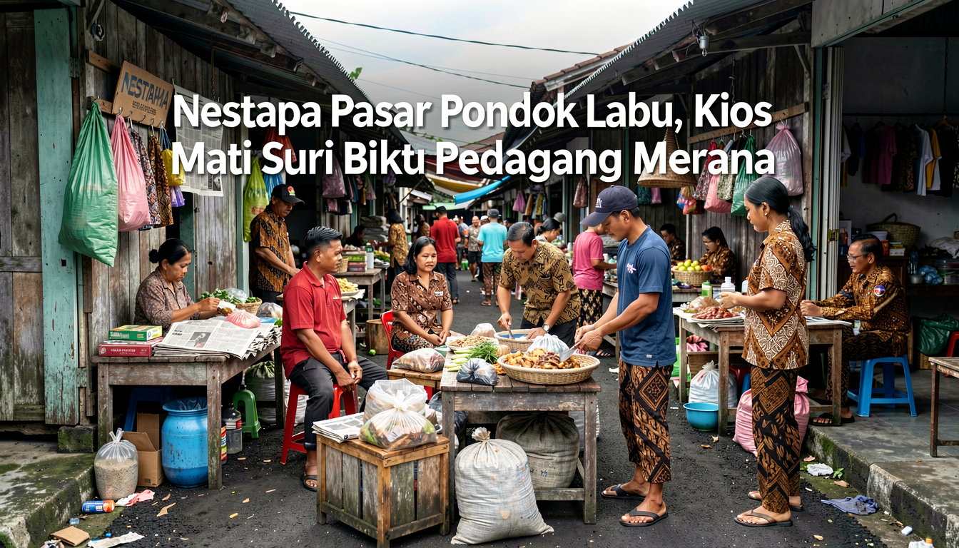 Nestapa Pasar Pondok Labu, Kios Mati Suri Bikin Pedagang Merana