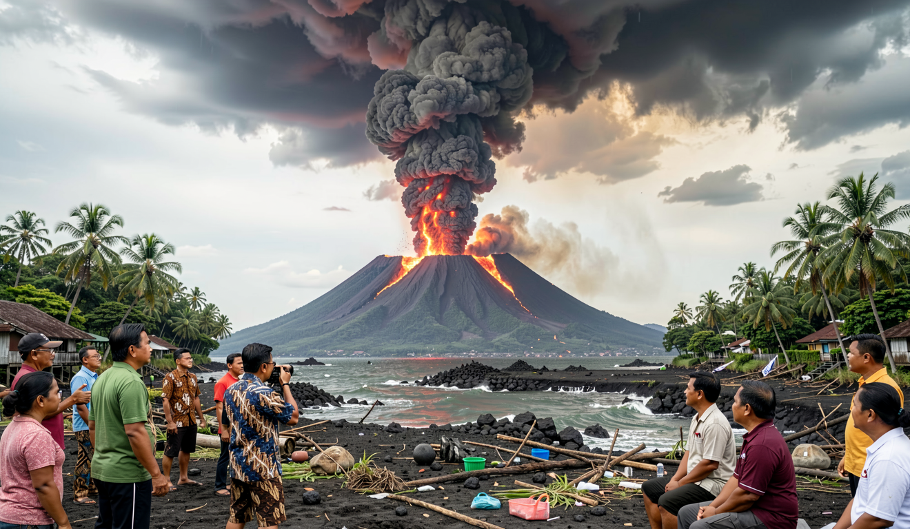 Cerita Warga Melihat Detik-detik Erupsi Anak Krakatau