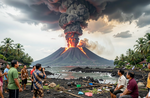 Cerita Warga Melihat Detik-detik Erupsi Anak Krakatau