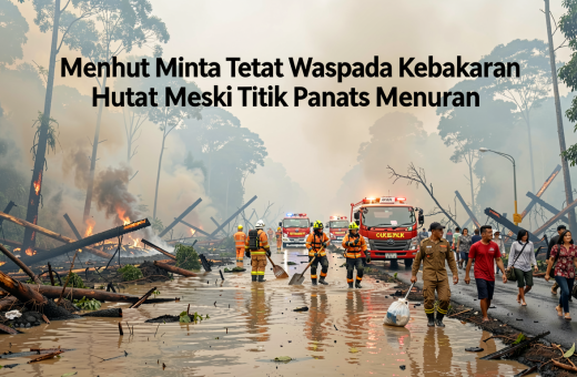 Menhut Minta Tetap Waspada Kebakaran Hutan Meski Titik Panas Menurun