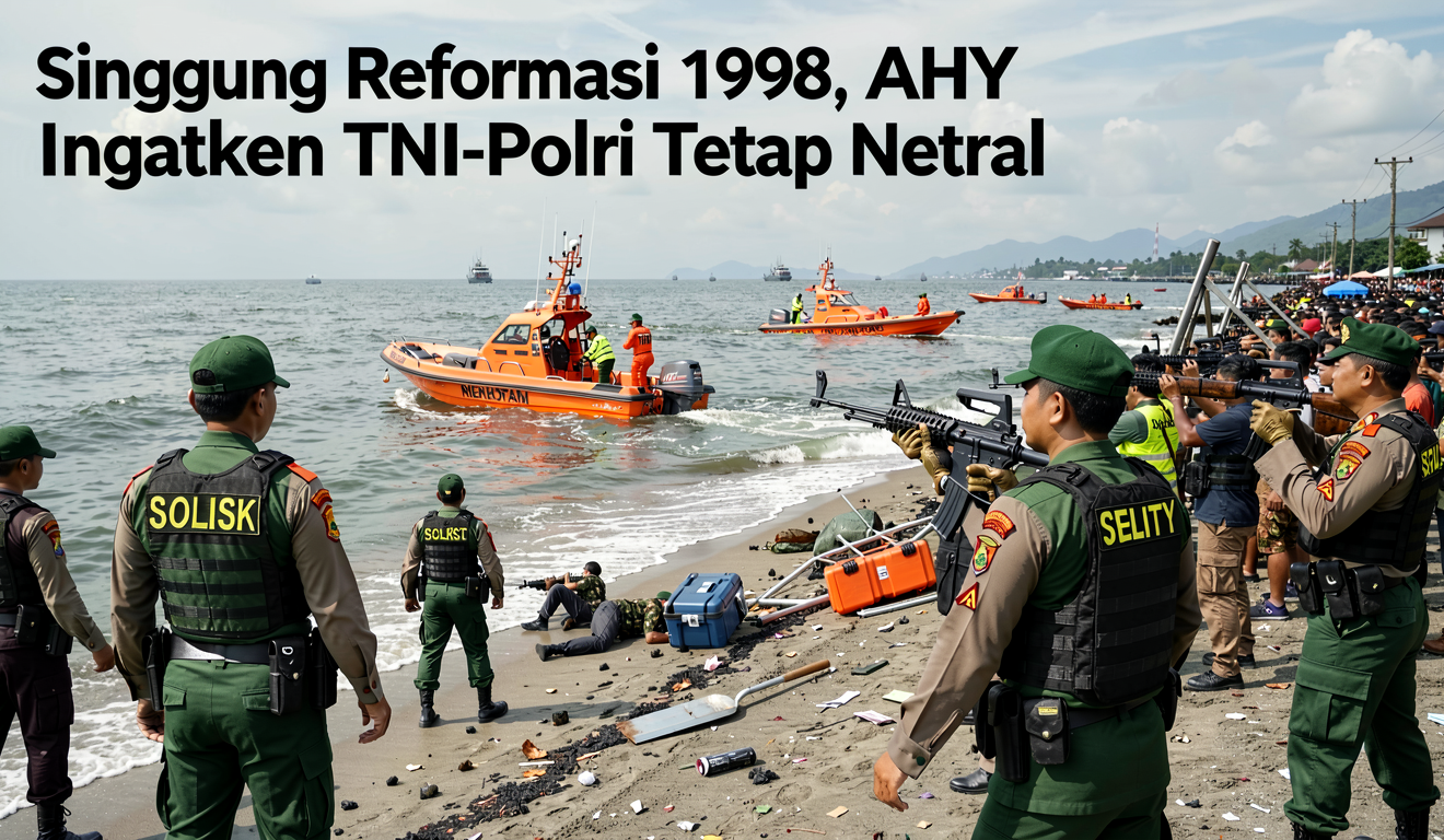 Singgung Reformasi 1998, AHY Ingatkan TNI-Polri Tetap Netral
