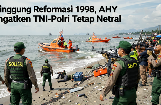 Singgung Reformasi 1998, AHY Ingatkan TNI-Polri Tetap Netral