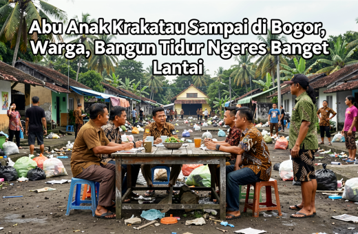 Abu Anak Krakatau Sampai di Bogor, Warga: Bangun Tidur Ngeres Banget Lantai