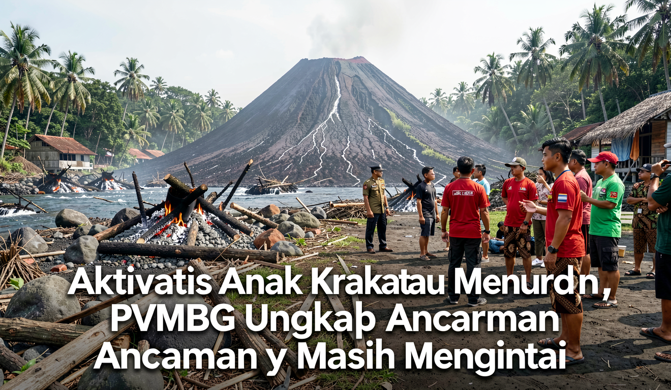 Aktivitas Anak Krakatau Menurun, PVMBG Ungkap Ancaman yang Masih Mengintai