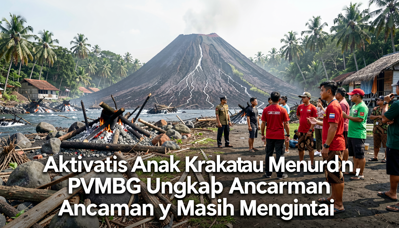 Aktivitas Anak Krakatau Menurun, PVMBG Ungkap Ancaman yang Masih Mengintai