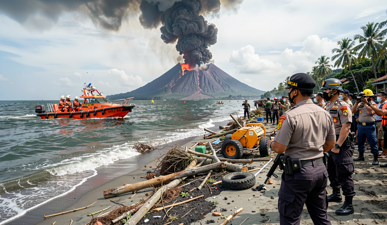 Instruksi Kapolri Terkait Erupsi Anak Krakatau