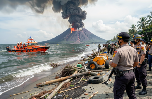 Instruksi Kapolri Terkait Erupsi Anak Krakatau