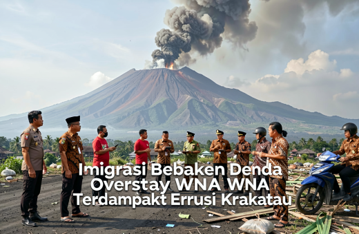 Imigrasi Bebaskan Denda Overstay WNA Terdampak Erupsi Krakatau