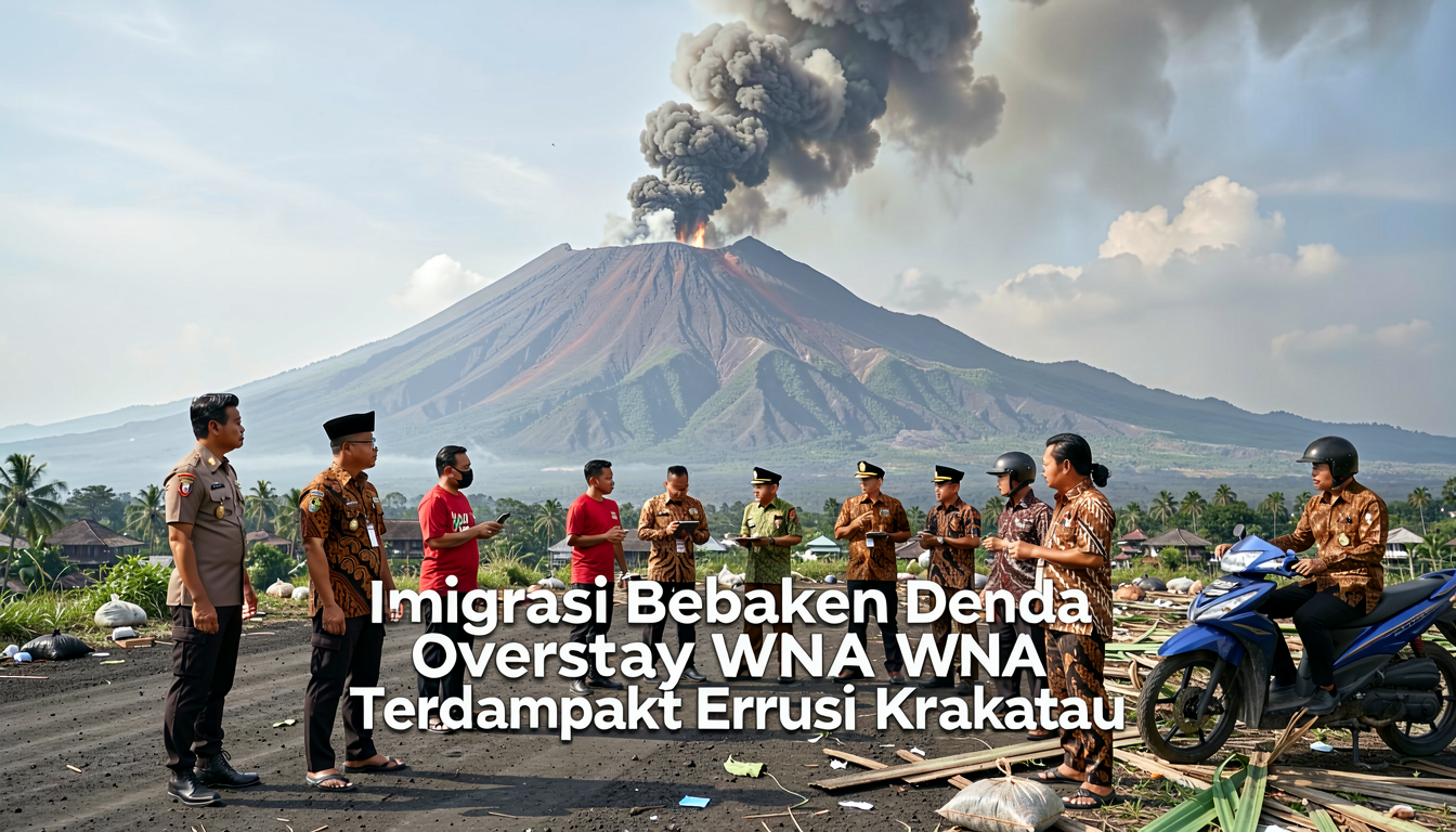 Imigrasi Bebaskan Denda Overstay WNA Terdampak Erupsi Krakatau